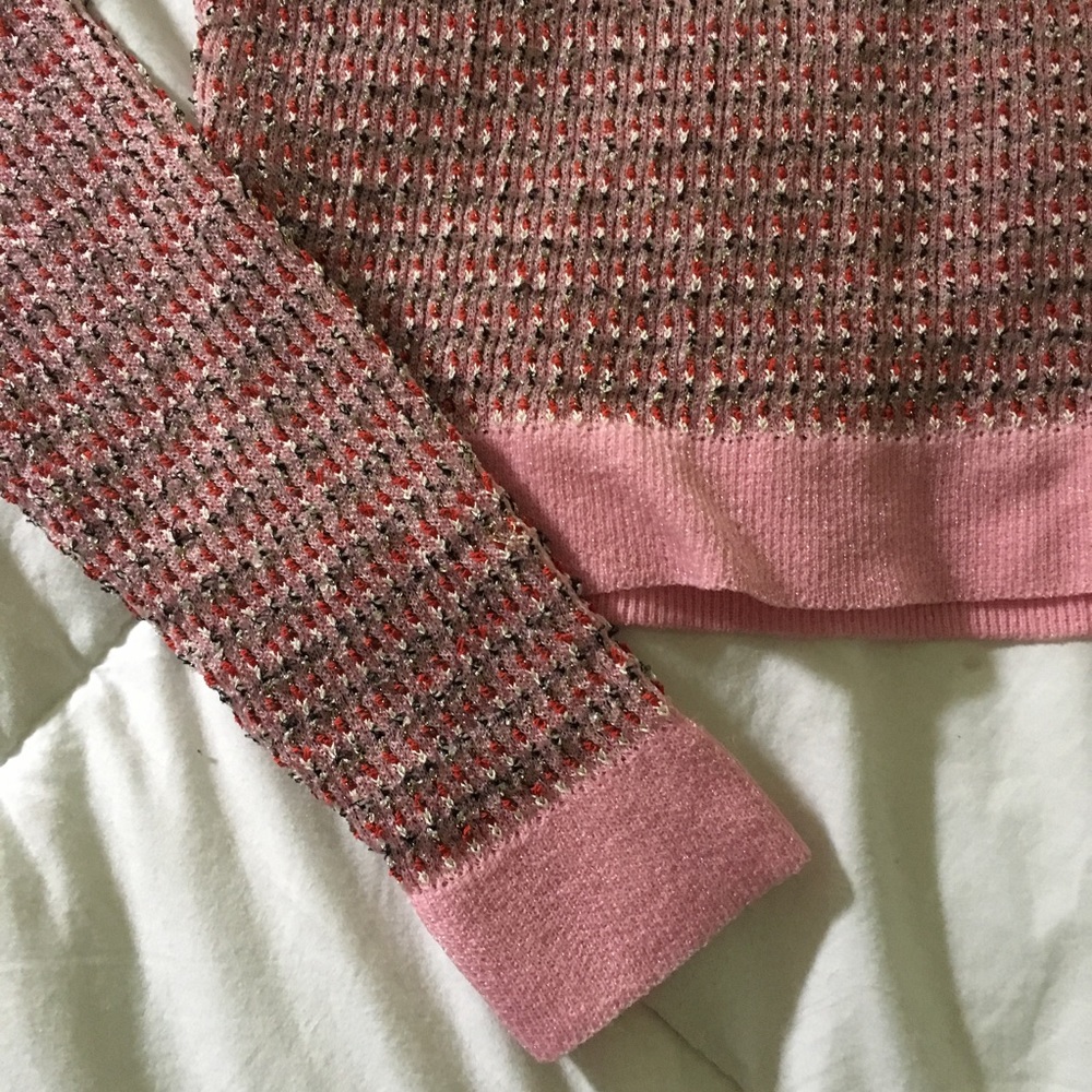 Pink Topshop Cropped Sweater - Picture 3 of 3